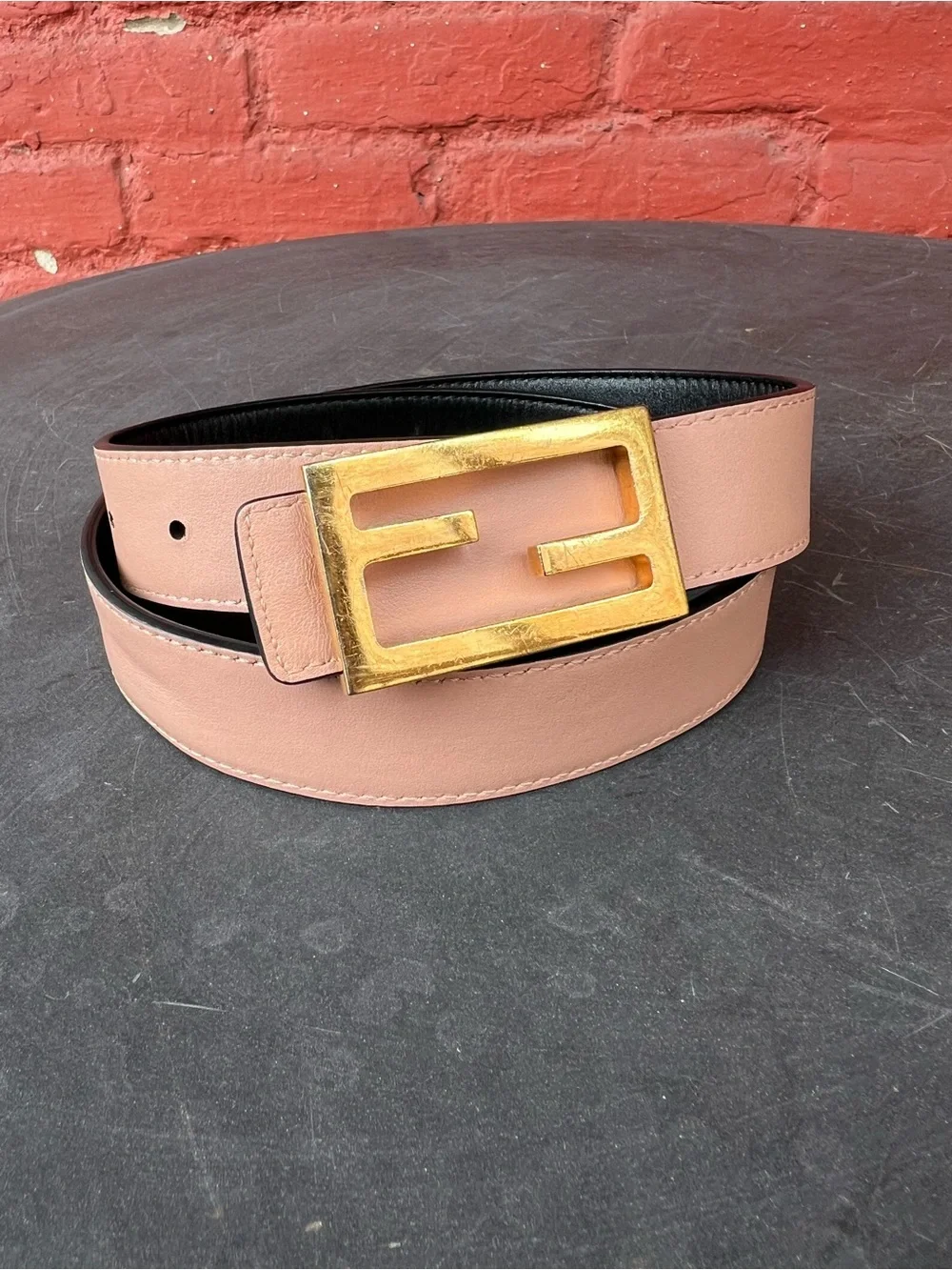 Fendi Baguette Reversible Belt (Authentic)